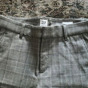 Cotton blend plaid signature skinny ankle trousers